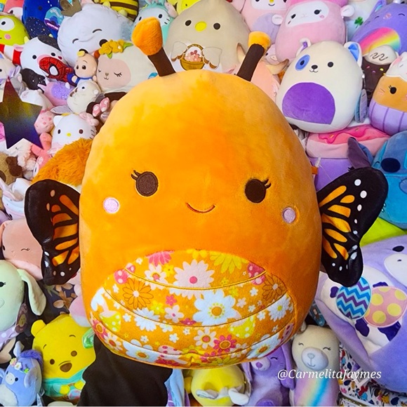 Squishmallows Toys Mony Orange Monarch Butterfly Original